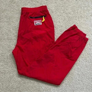 Marlboro Vintage Adventure Team Red Swish Nylon Windbreaker Pants Adult Size XL
